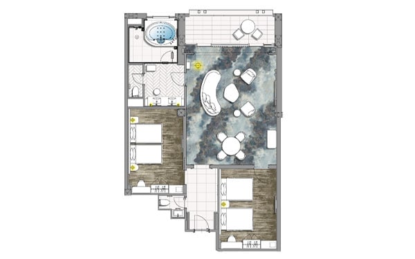 画像：ロイヤルスイート ２ベッドルーム
